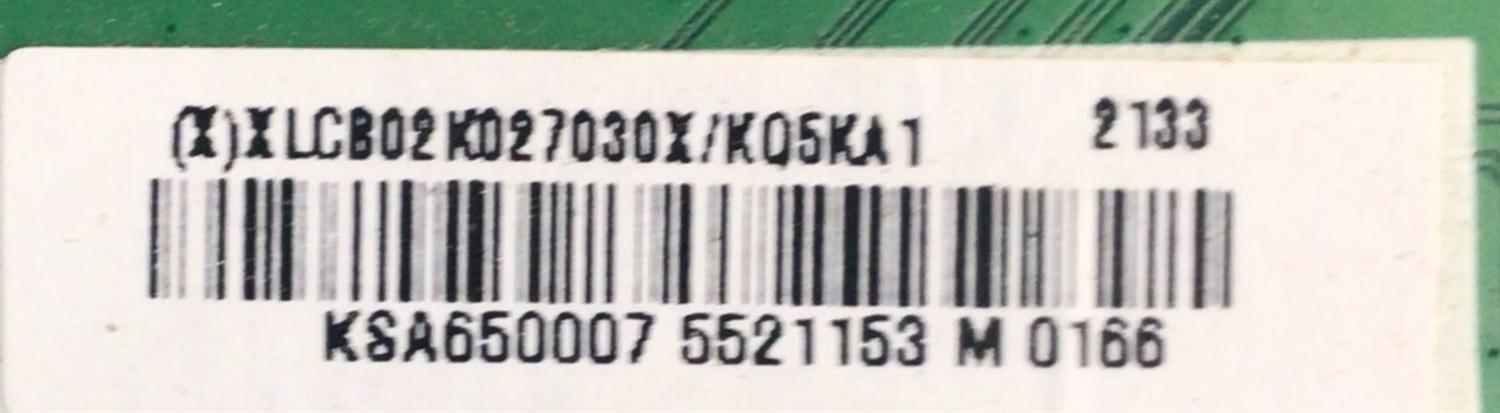 KIT DE TARJETAS PARA TV VIZIO / MAIN XLCB02K027 / 715GB761-M0B-B00-005Y / KSA650007 / FUENTE ADTVK1828AA8 / 715GB894-P01-000-003S / T-CON 5565T55C31 / 55.65T55.C31 / 75T05-C03 / LED DRIVER LNTVKI12ZXAF9 / 715GB825-P01-000-004Y / MODELO P65Q9-J01 LTYWHK - Imagen 5